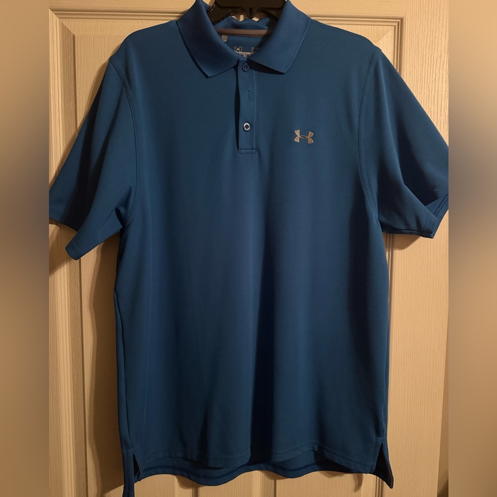 Under Armour Blue Polo Shirt with Classic Design